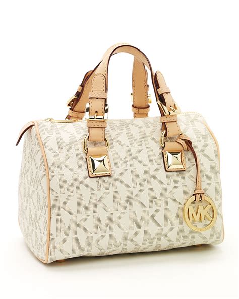 michael kors grayson small logo satchel vanilla|Amazon.com: Michael Kors Grayson Handbags.